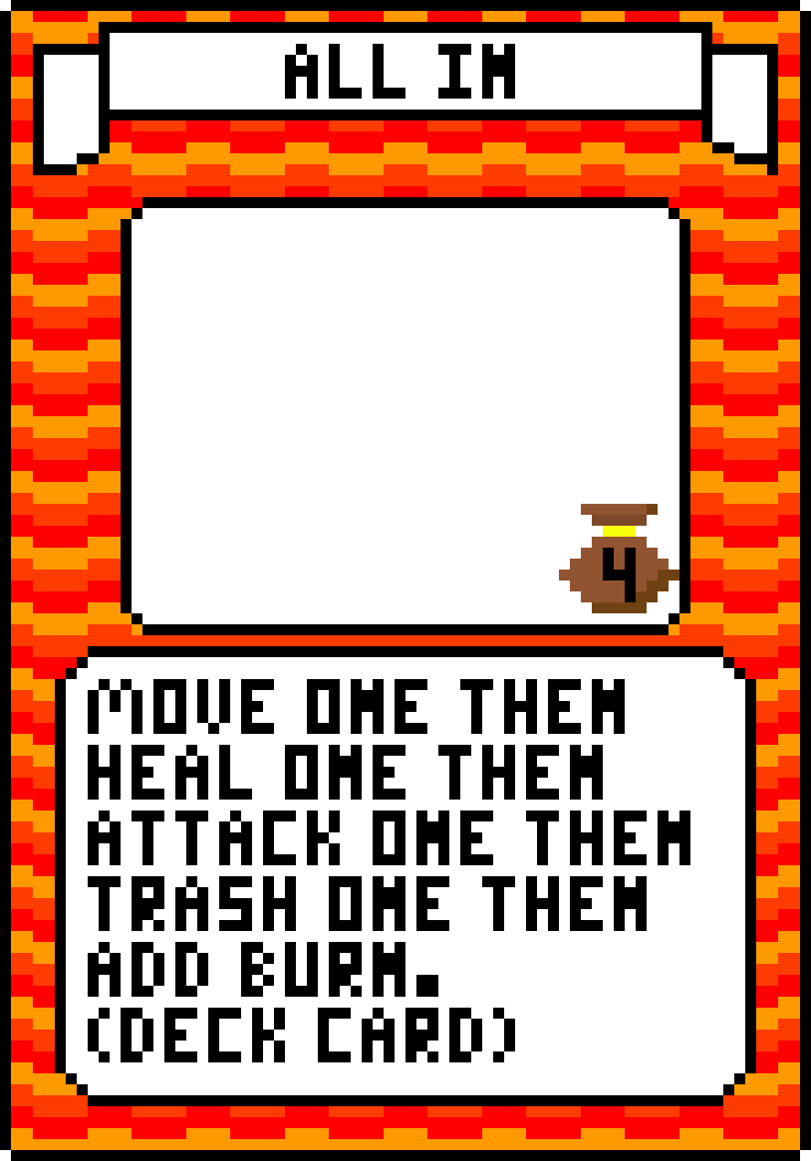 Fire All In Card