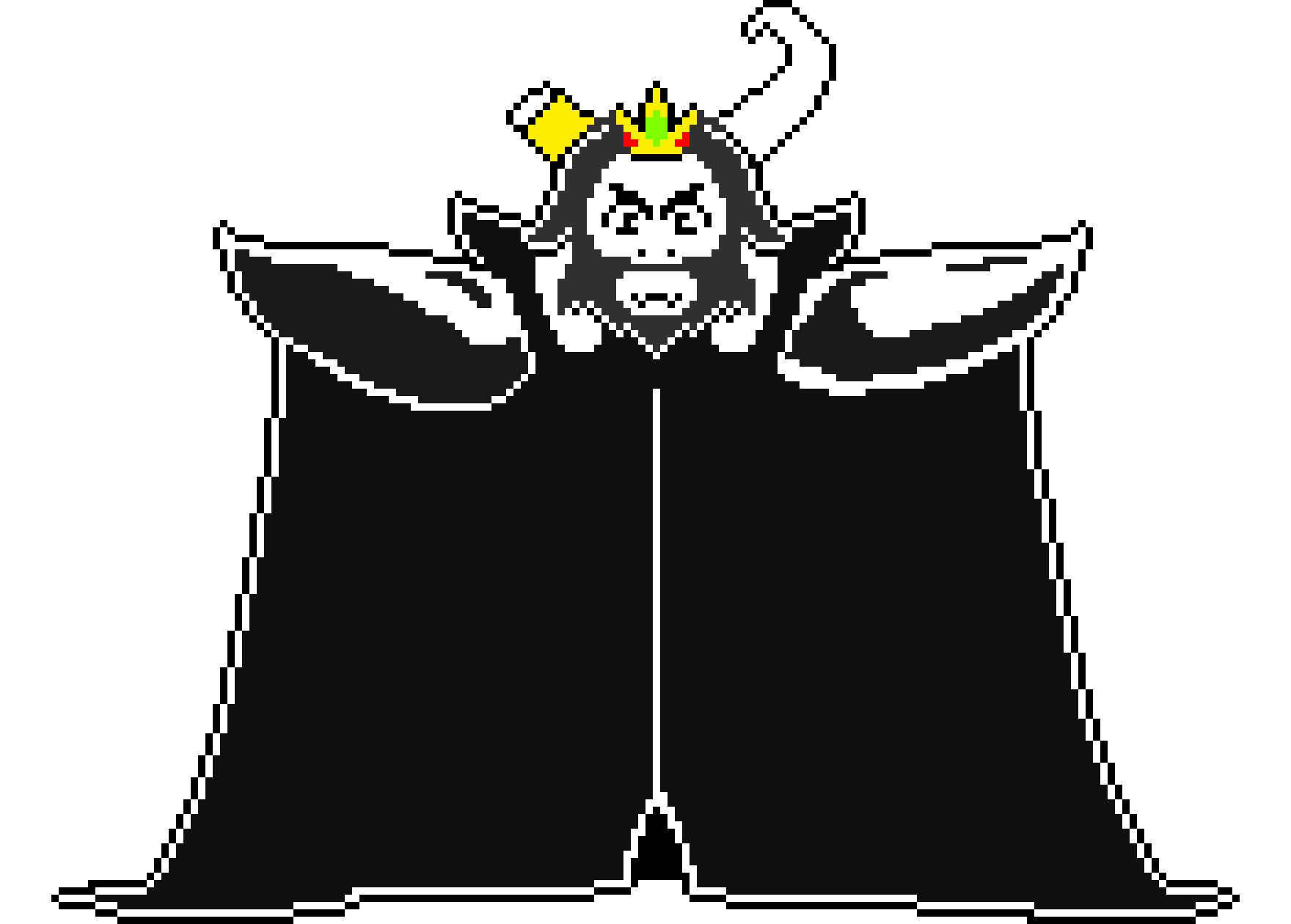 [9664c4] HardTale Asgore Battle sprite transparent
