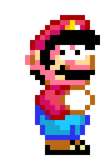 [9664c4] 16-Bit Mario looking at screen shocked