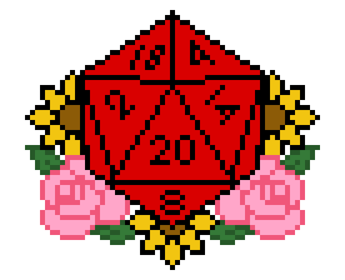 [fd27aa] D20 with flowers