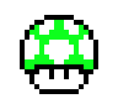 [9664c4] green mushroom
