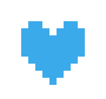 [b82121] Undertale Heart Sprite blue