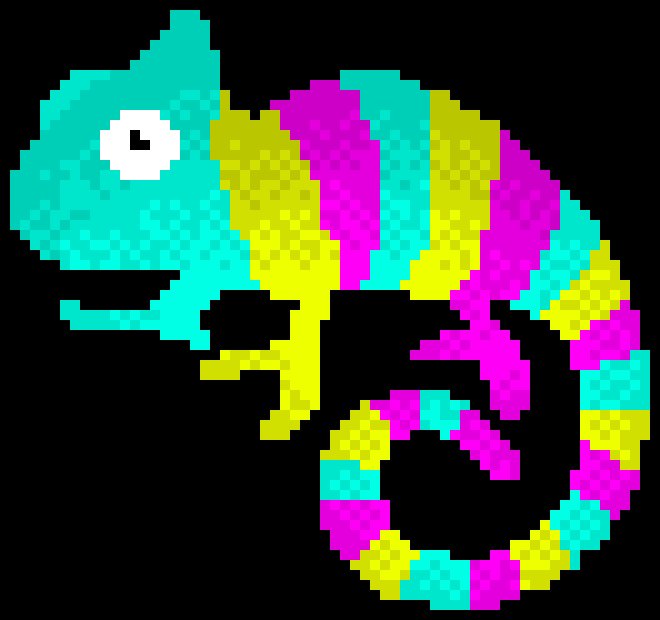 [9664c4] Cute Chameleon
