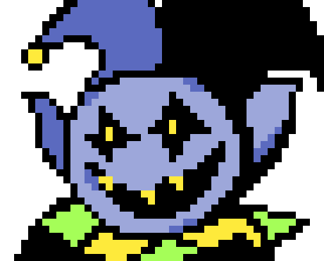 [401102] ((fix that was the wrong face))*they other key peices magicially where on the ground*OPEN THE DOOR,DOOR AND COME AND WE CAN PLAY A GAME,GAME!!!!-Jevil