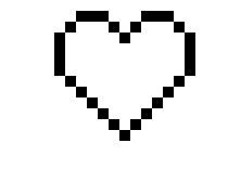 [d8d363] sky blue heart pixel