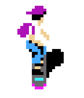 [ff2d5b] Skateboarder