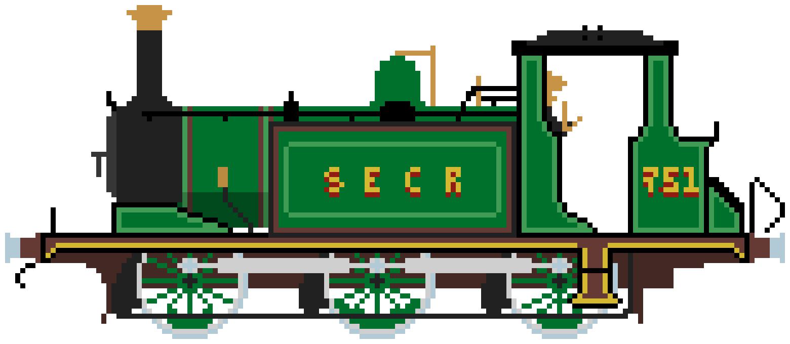 LB&SCR A1X class in SE&CR livery engine number 751 || By CT and E-Bag || Not free to use