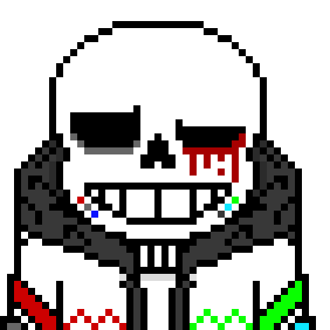 [0ae1f1] *he can feel blood running down his legs* *has DT slam into Gaster and gets free, but he can't stand since his legs are broken*