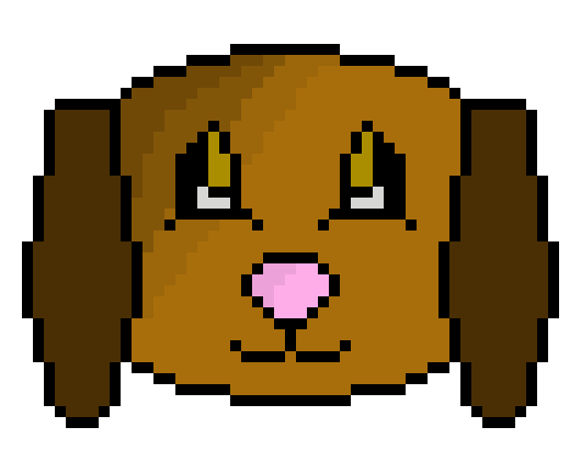 [9664c4] Pixel Dog Face