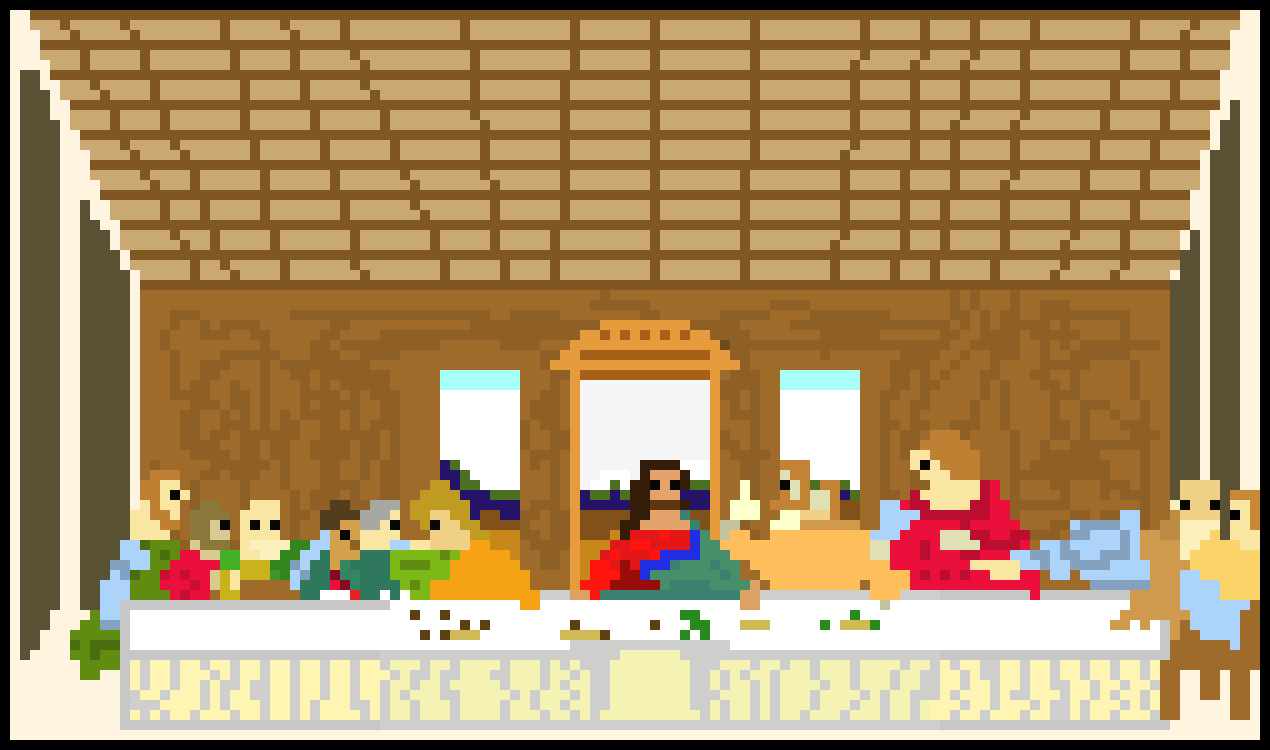 [137189] The last supper (Pixlated