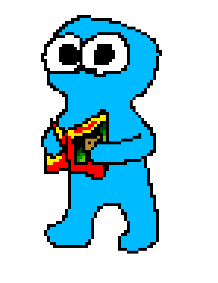 [5dc22f] Tell your friend the funny blue man said hi.