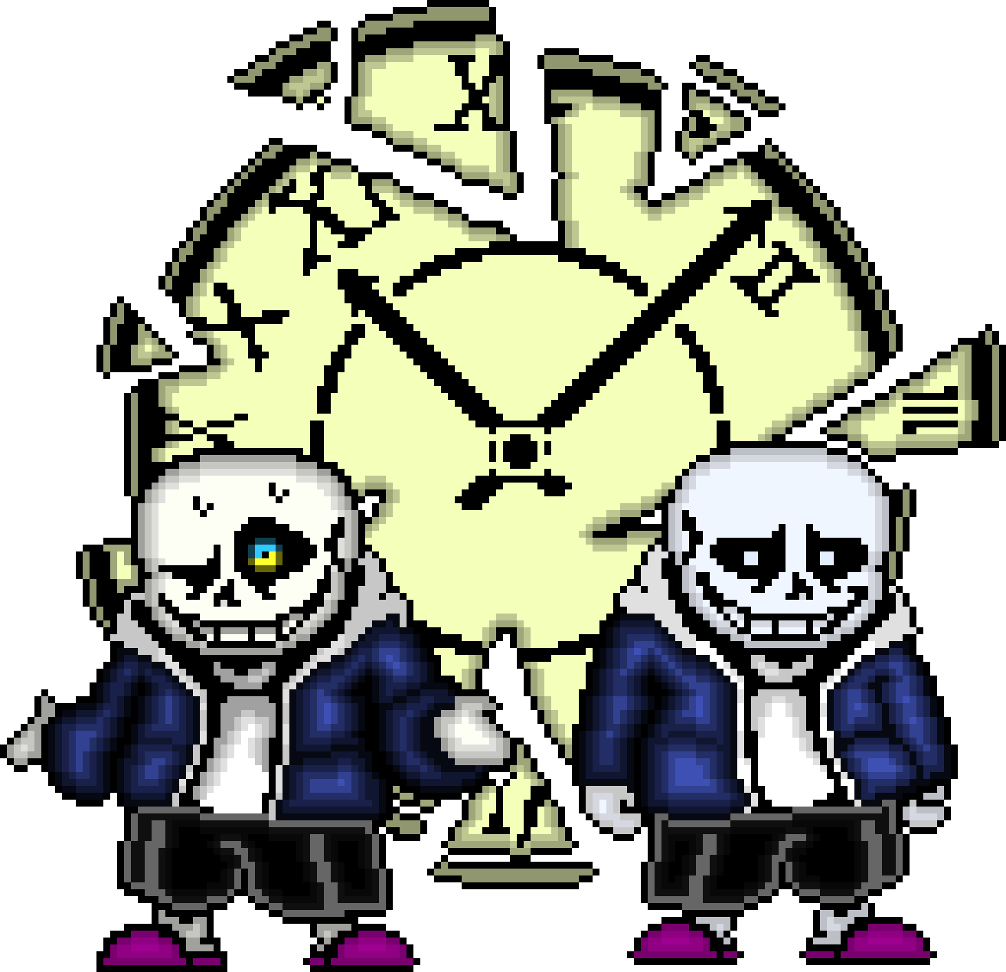 [670d58] Time Paradox Remake V5 (Second Row of Clock Shading + Genocide Reshading)