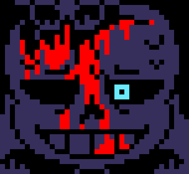 [7ce906] *(Smol deme was hiding in demented's hole.) -HorrorTale Sans