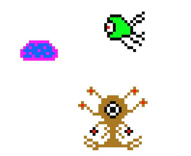 [b9bf9d] monster pixels