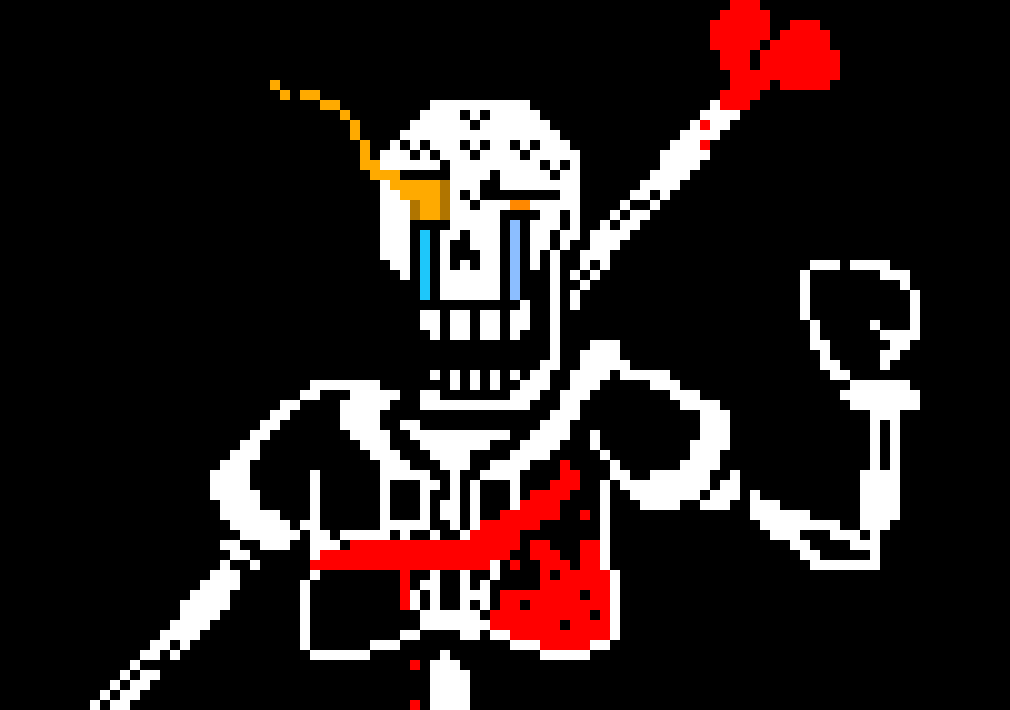 Disbelief Papyrus: [slaps shard sans and gaster blasts him]