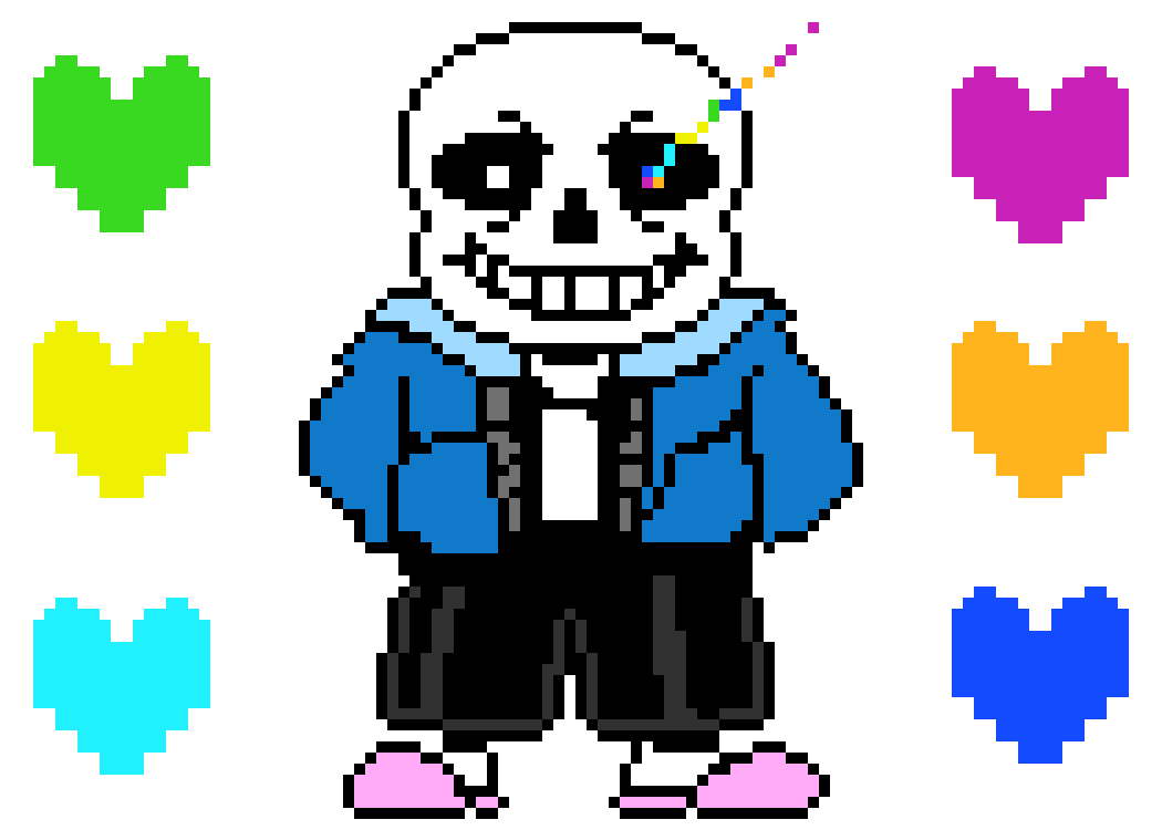 [4afb21] Sans with the 6 Souls