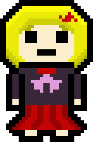 [61c3a2] danganronpa pixel sprite base big - Tsumugi Kamukura