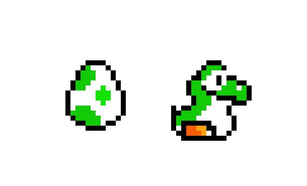 [680679] Baby Yoshi and his egg