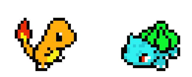 [9664c4] Charmander & Bulbasaur