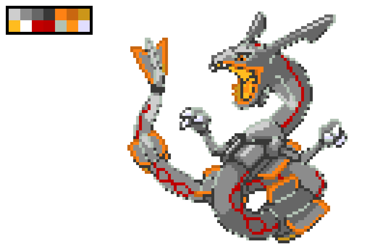[917eb3] Delta Rayquaza Battle Sprite