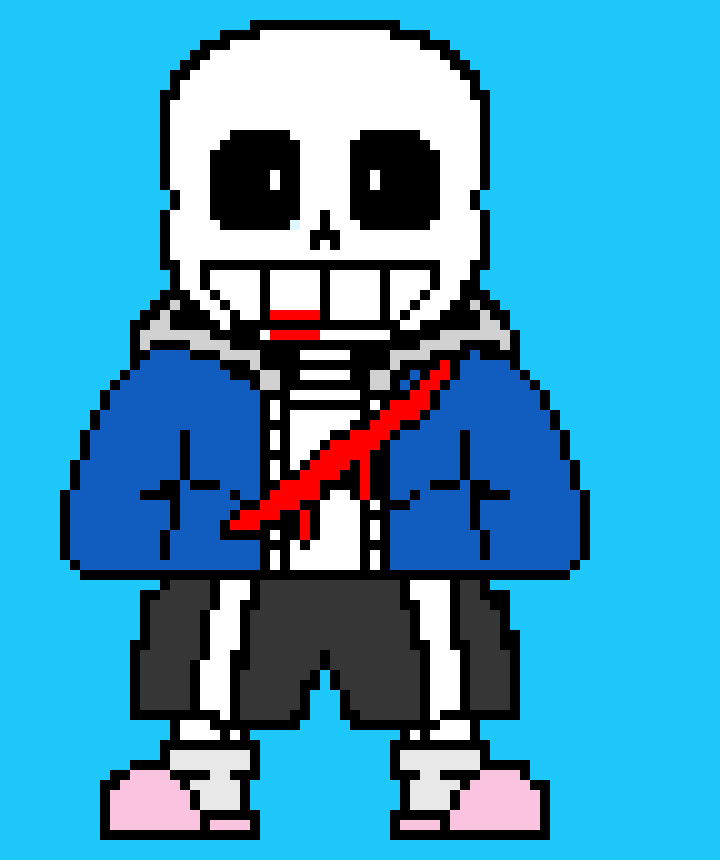 My UnderTale Sans with color wip