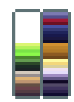 [a00846] Color pallets horse bat