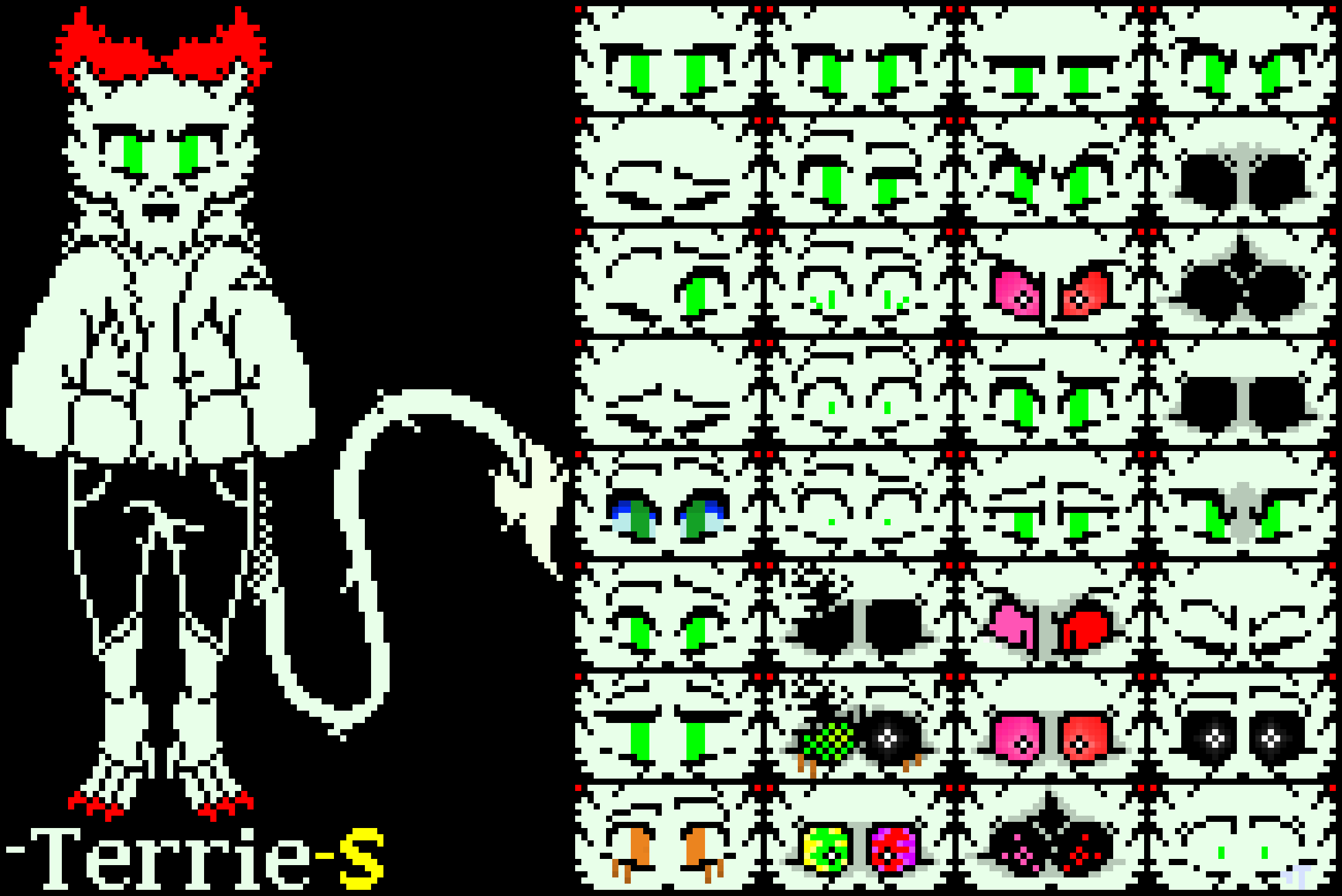 "ArraTale Terrie - [V2] - [[Sprite sheet]] | I got bored, yet again..... -Terrie
