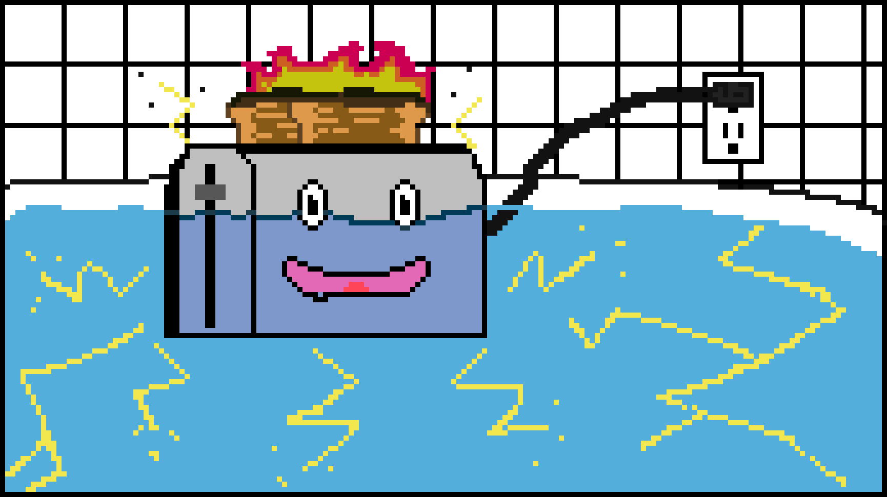 [9664c4] Toaster In The Tub