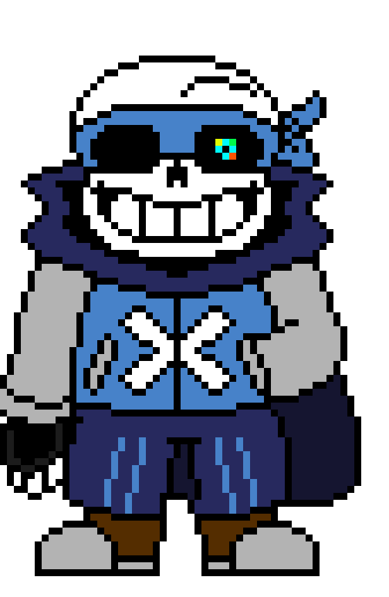 *summons a big af blaster that is un dodeable but missible that takes awile to charge wen hes distracted*-ts sans
