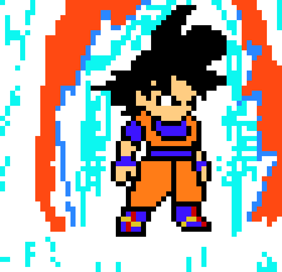 8Bit Goku Charging up