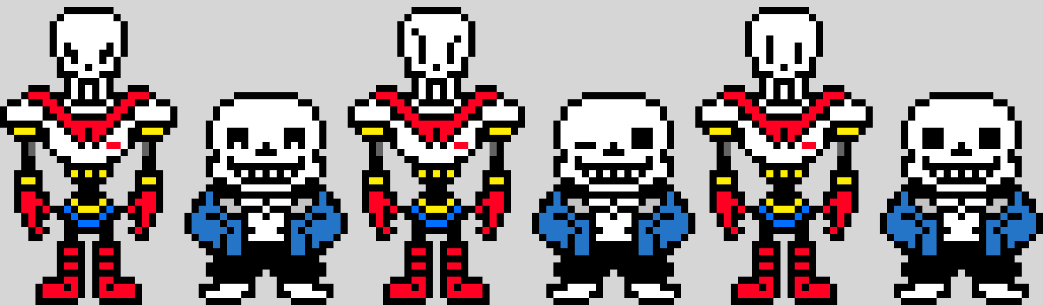 Sans & Papyrus Sprite Background