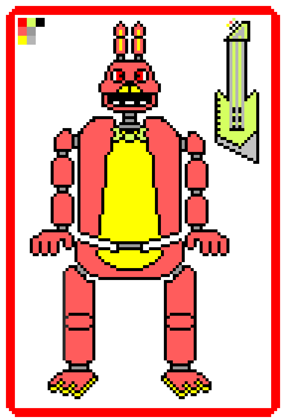 [652689] Cherry Soda Flout Classic Bonnie For my Slime/Putty Animatronic Grid