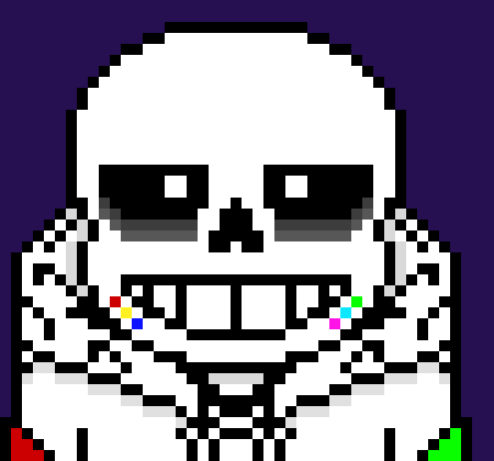 [7c78a2] *becomes emotionless. He summons hundreds of different sans' blasters*