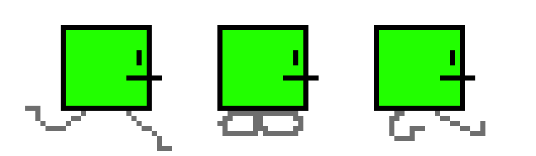 [9664c4] Green Square as pixels :D