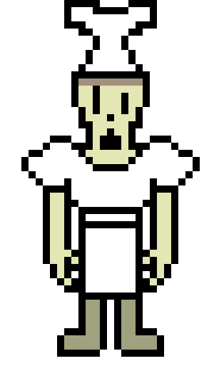 [9664c4] Little nightmares chef as papyrus(updated)