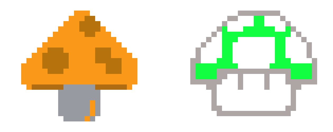 [9664c4] Mario 1 mushrooms