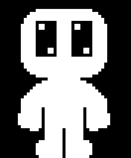 [48193a] you could make a sprite to comple for garbage edits or you can make a sprite that you like but is too "garbage" to other people they wouldn't want to edit take my sprite for example how would you "edit" this without ruining what it is just a simple white cute creature-Bx
