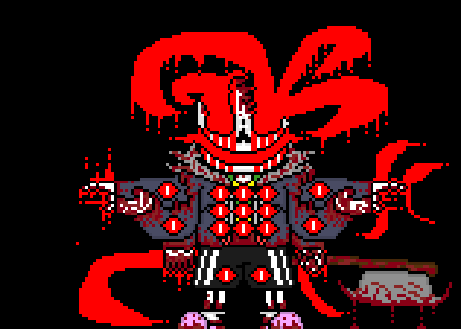 [e8cb42] Terror: *gets stepped on* oww ugh there goes some power *slowly crunches up the behemoth with telekinesis*