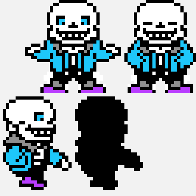 [f50291] MirrorTale - Sans sprite sheet misc