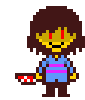 points the knife at that river person * How about you shut up or die
