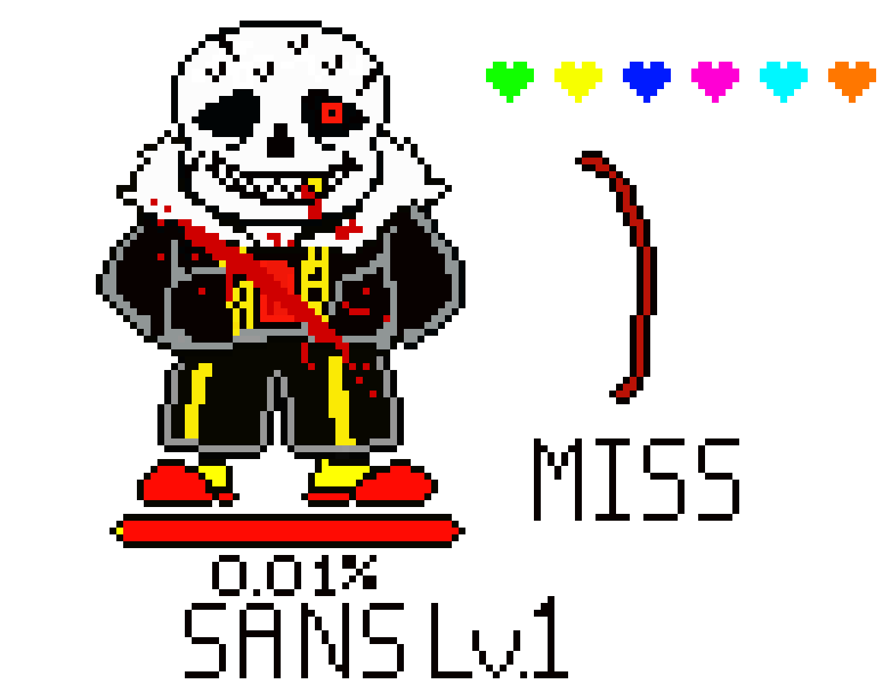 [6e63a3] Underfell Sans (6 Human Souls + Last Breath)