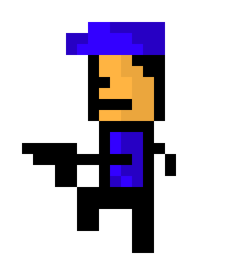 [9664c4] Video Game Cop Walking