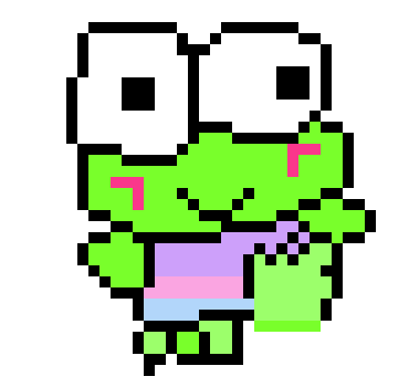[72a57c] pixel art 6A 5 big keropi