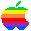 [f309e6] rainbow apple