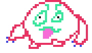 [fce987] weird pink animal