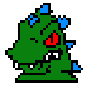 [9664c4] Dinosaur Pixel Art