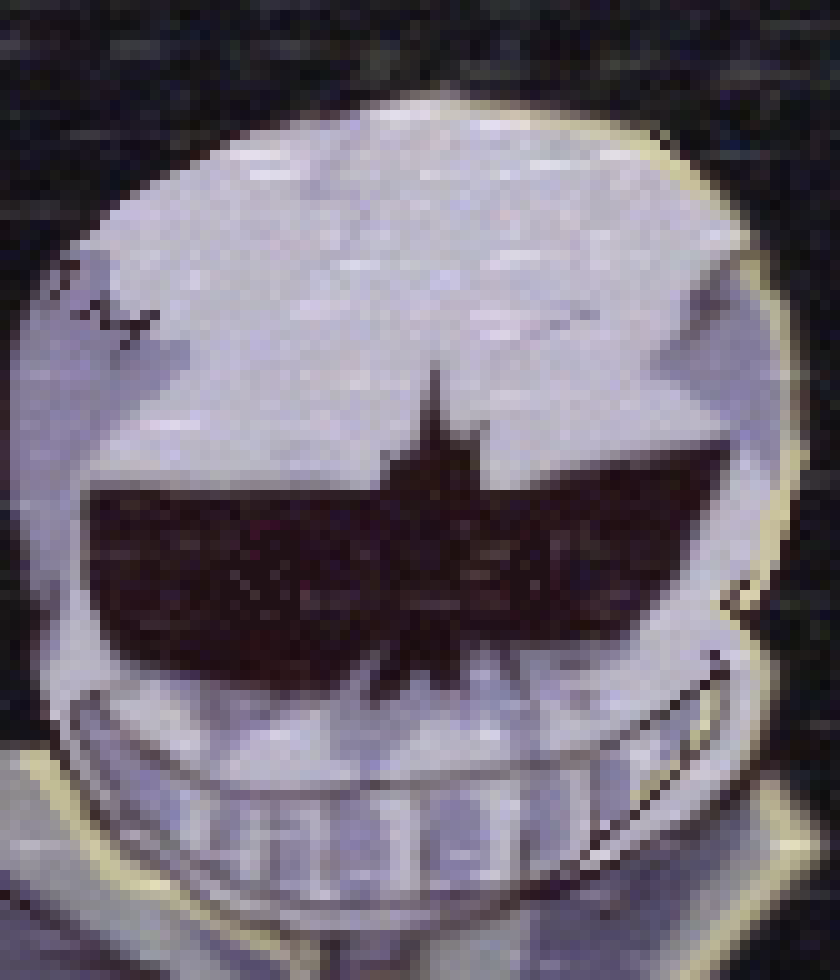 [e27272] *Vhs sans puts express in blue bones and walks away *