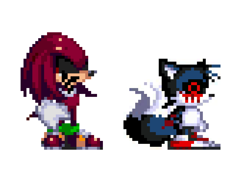 [67eb88] Knuckles and Tails exe but its fnf 