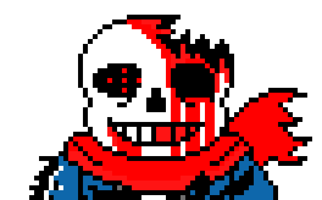 kicks blue scarf sans then strikes him with the axe again *