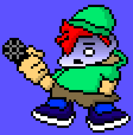 [55123c] *he saw the hecka tall whitty* umm who dat *pointed to whitty*-Bx